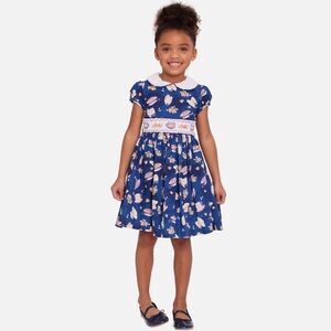 NWT Bonnie Jean “Alice” smocked tea party dress